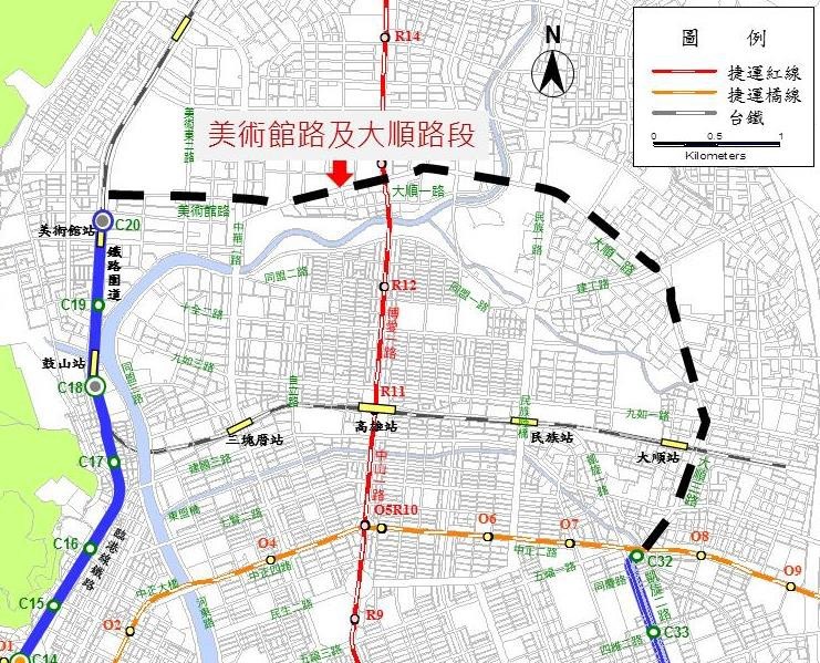 高雄輕軌二階大順路段（建工—中正）車流模擬-1